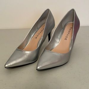 Rampage Women Silver Pumps 8.5